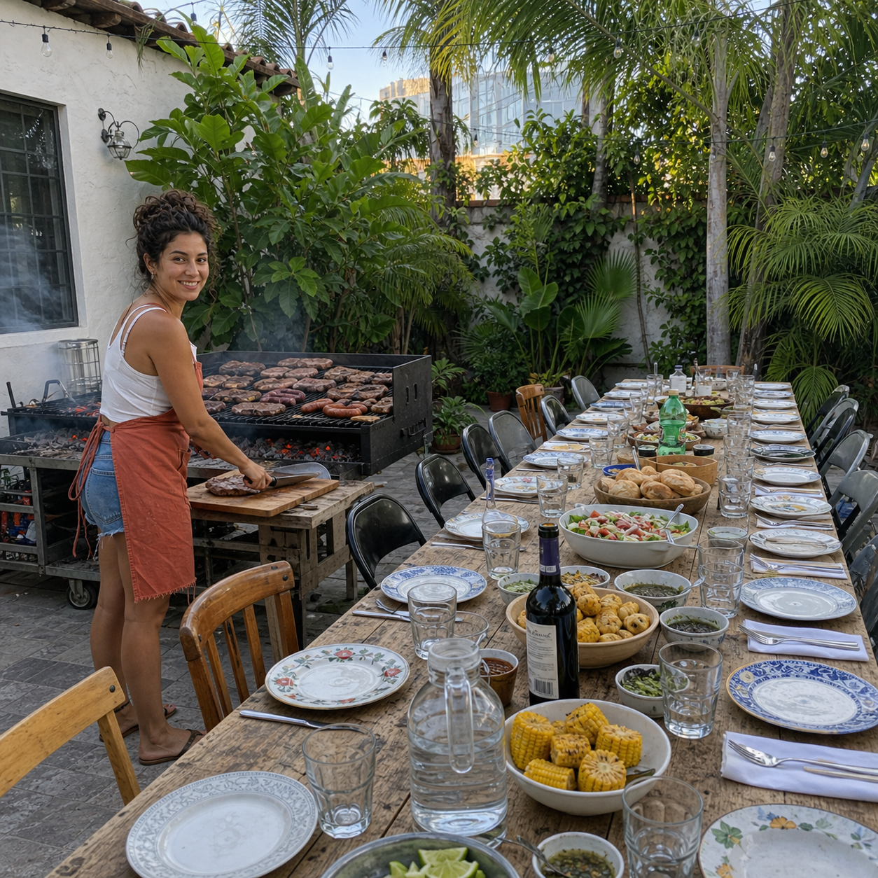 Asado tropical en Miami